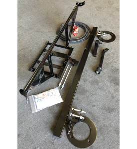 BMW 2002 Front Single Tube Brace and Rear Shock brace with Battery Relocation kit ( Less engine Torque Brace ) 
